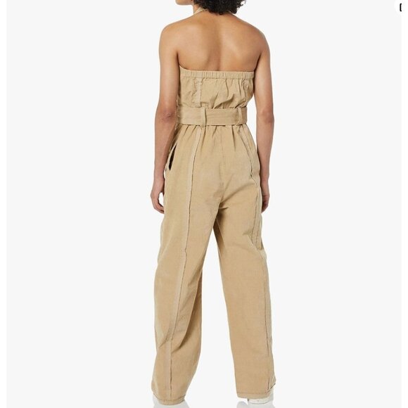Making the Cut Corduroy Deconstructed Jumpsuit Beige NWT Medium Yannik Zamboni - Picture 4 of 15